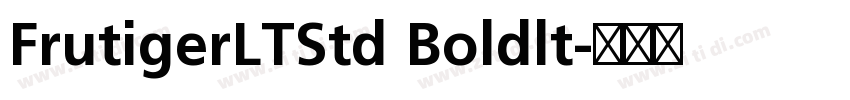 FrutigerLTStd Boldlt字体转换